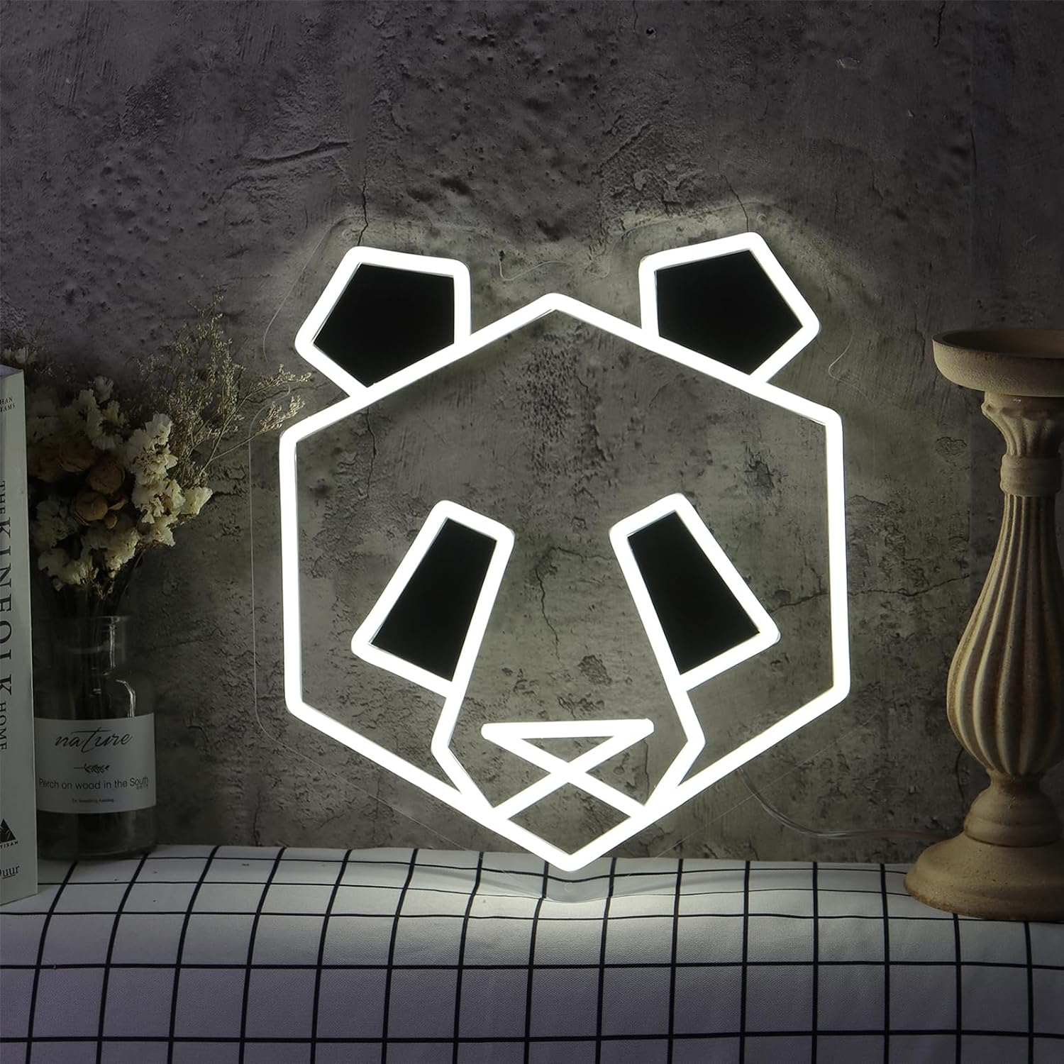 Zoo Party Games - Panda Neon Tabela USB Kısılabilir LED